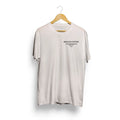 White t-shirt with 'Big Dog Coffee' text on a wooden hanger against a white background