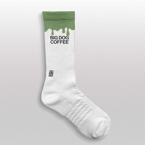 Big Dog Coffee: calcetín deportivo personalizado
